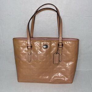 Coach Peyton’s patented leather tote